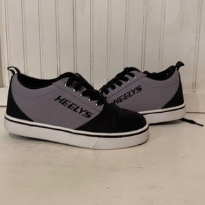Black and gray heelys